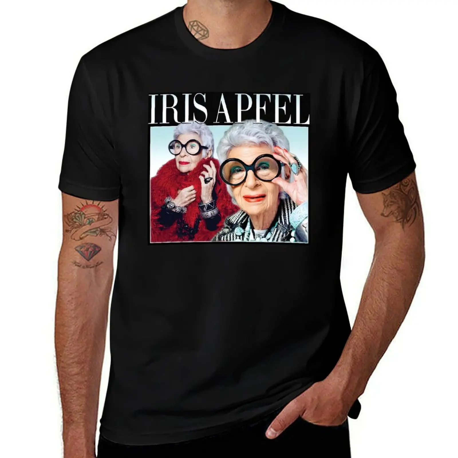 Iris Apfel Tee White T-Shirt Summer Sports Quick Dry T-Shirt