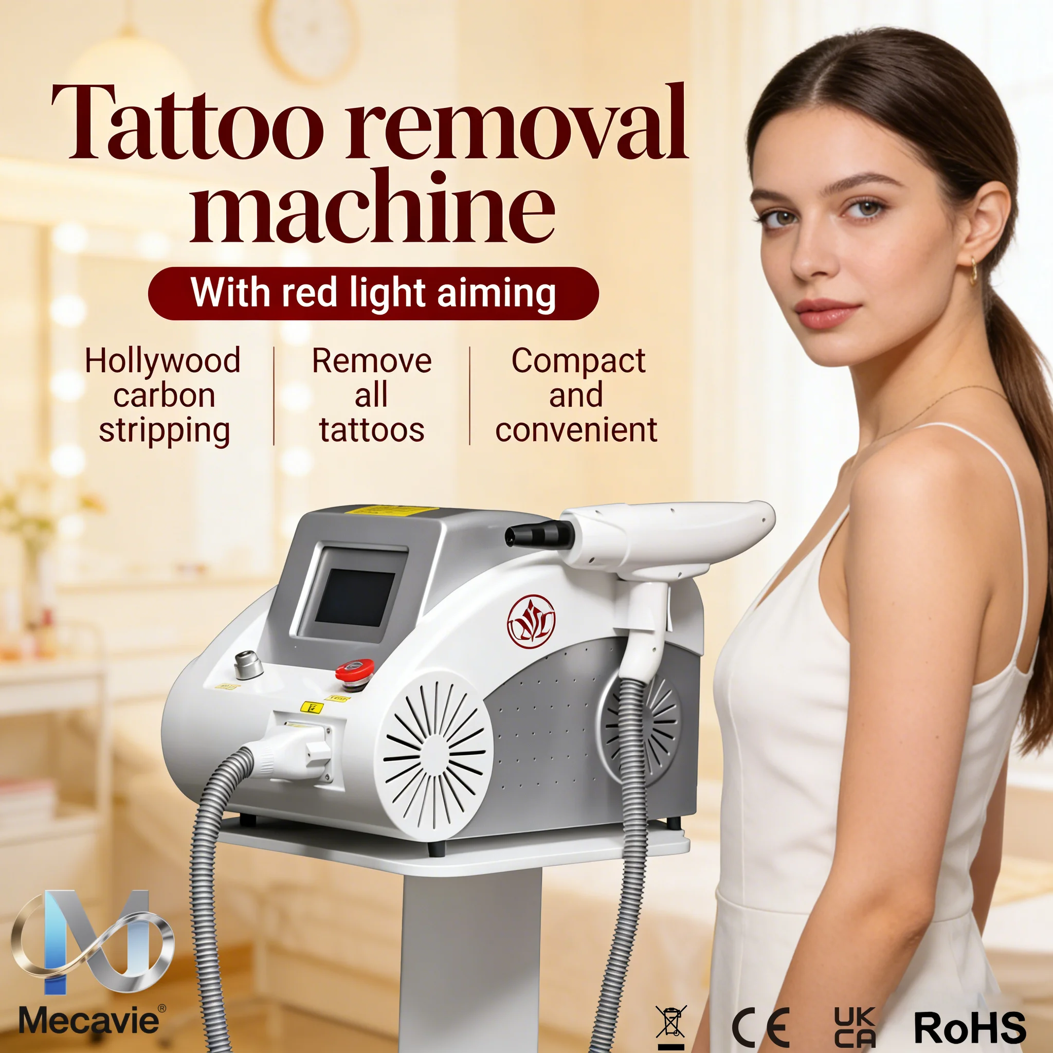 High Performance Picolaser Beauty Instrument Pigment Lesions Treatment Eyebrow Washing Carbon Peel Skin Toning Rejuvenation Salo