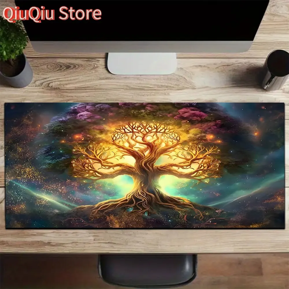 

1 шт. дерево большой коврик для мыши компьютерный коврик настольный коврик коврик для клавиатуры офисный игровой настольный коврик