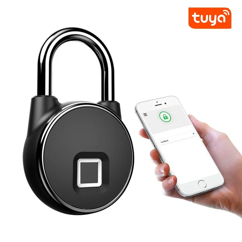 

Glomarket Waterproof Portable USB Charging Smart Lock Zinc Alloy Metal Smart Fingerprint App Control Security Lock Padlock