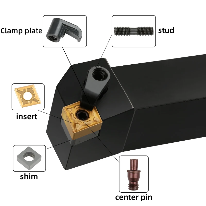 Wholesale Hss Black External Wood Holder Cutting Turning Tool For Metal Lathe MCFNR 2525M12