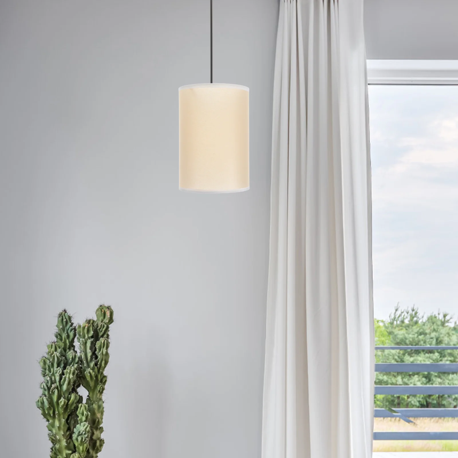

Cylinder Shade For E27 Holder Light Fixture Chandelier Wall Pendant Lamp Cover Bedside Table Lamp Living Room Bedroom