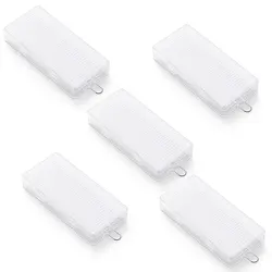 Soshine 5pc 8Slots AA Battery Storage Box Hard Plastic Case Cover Holder Protecting Case With Clips for AA Battery Storage Box