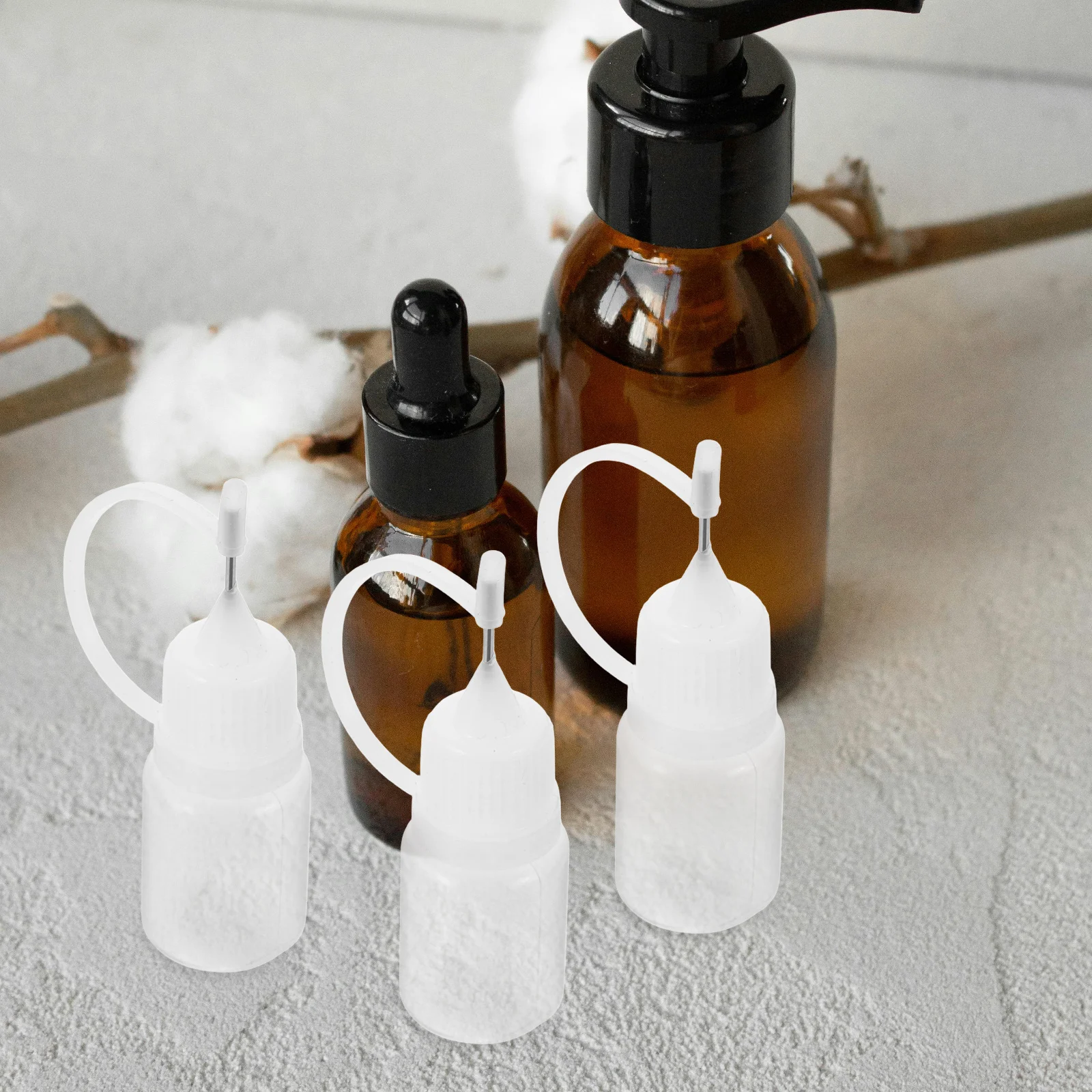 30 bottiglie da spremere ricaricabili applicatore di precisione a punta fine piccole bottiglie di vernice per colla a olio a prova di perdite portatili