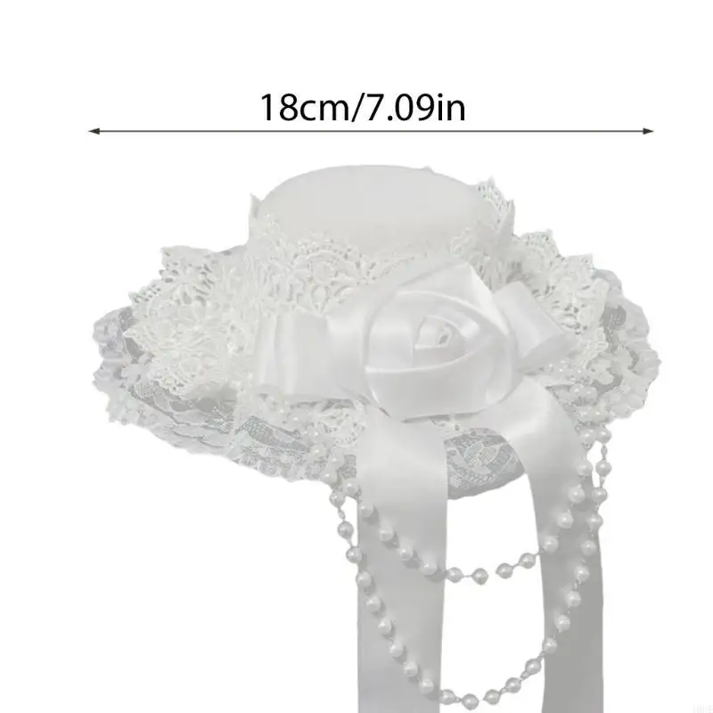 Gothic Lolitas Top Hat Hair Clip Headress Subcultures Phụ kiện tóc cosplay