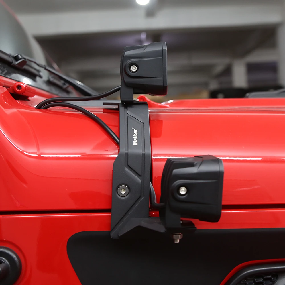 4x4 Offroad Lamp Holder For Jeep Wrangler JL Accessories Auto A Pillar Light Bracket