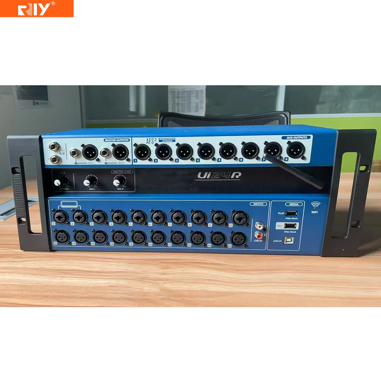 24 Channels Digital Mixer Console for Live PA & Other Studio-based Wireless Control Sound System Easy Connect to Computer