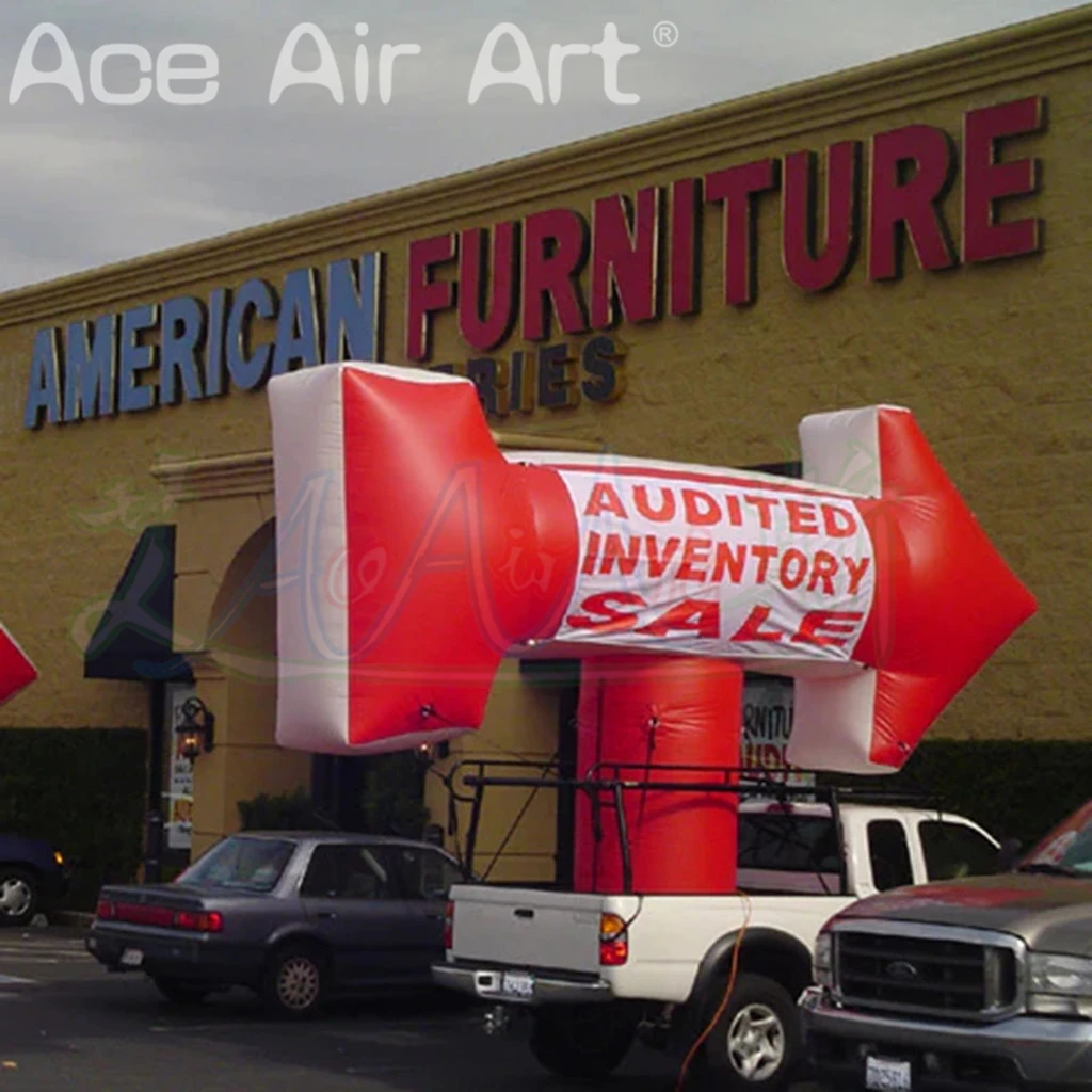 

Outdoor Giant Red Arrow Inflatables with Free Fan for Advertising or Activities