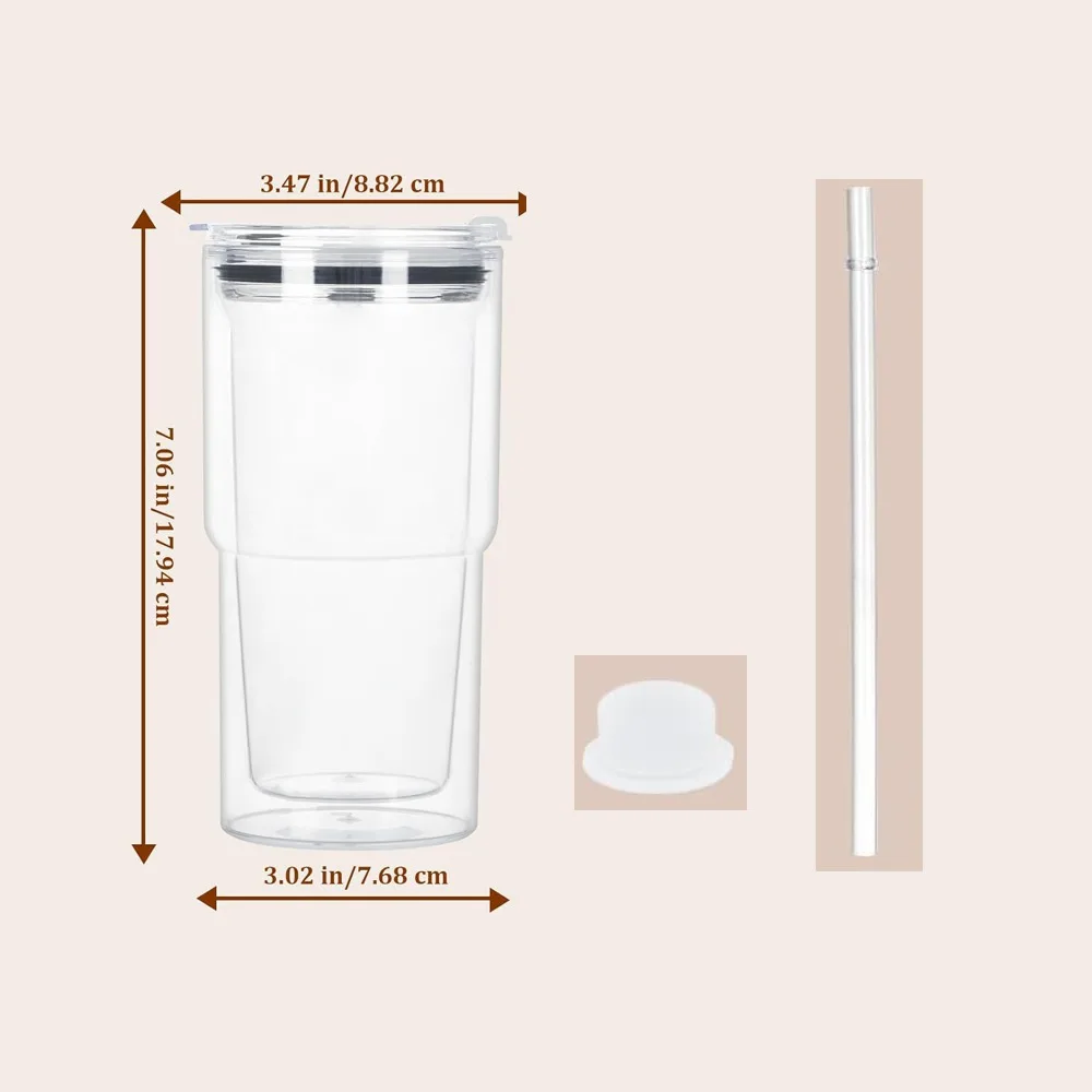 

Подарочные чашки для банок Mason емкостью 18 унций, многоразовые двухслойные бутылки для воды, устойчивый к разрушению стакан со снежным глобусом, праздничные подарки