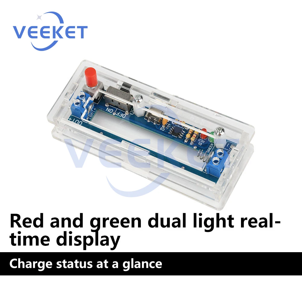 

18650 Lithium Battery Charger Mobile Power DIY Kit Cell Phone Charger Interface With Indicator Light Battery Box Type-C