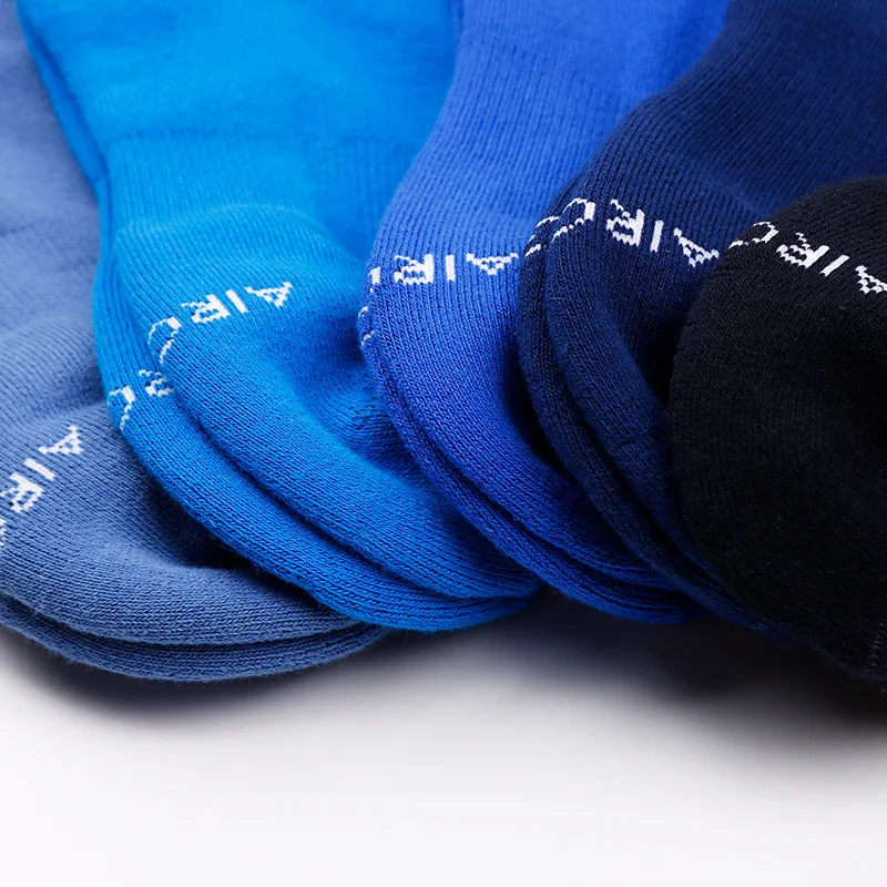 Men's Stockings Cotton Solid Color Medium Tube Towel Bottom Thickened Basketball Sweat-absorbing Breathable Youth Trend Sports S