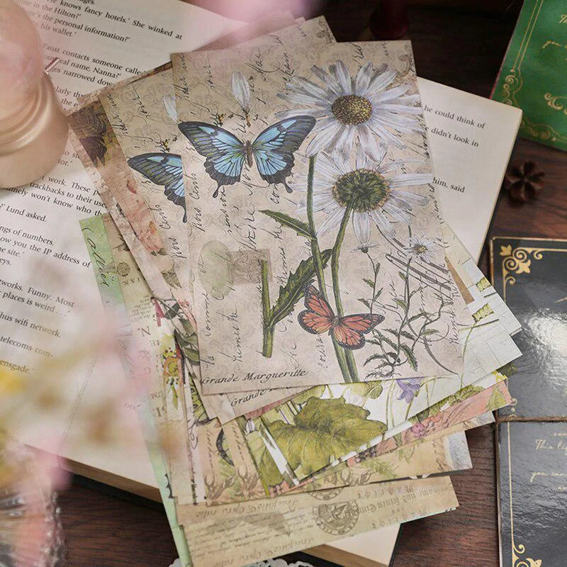 30 шт. винтажная бабочка для скрапбукинга Diy материал бумага декоративная ретро растительные заметки коллекция дневник журнал фоновая бумага 30 шт. винтажная бабочка для скрапбукинга Diy материал бумага декоративная ретро растительные заметки коллекция дневник журнал фоновая бумага