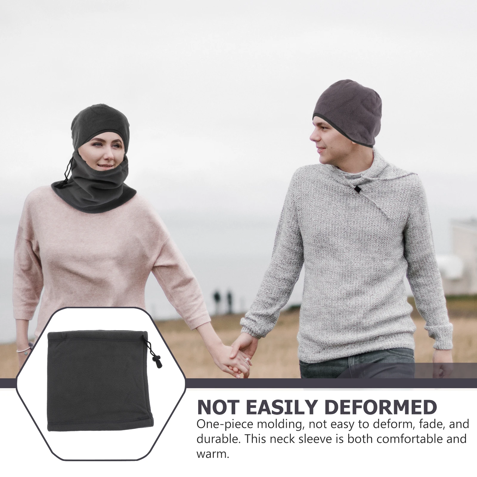 

Winter Warm Neck Gaiter Polyester Cover Simple Hiking Sleeve Outdoor Accessory Windproof Thermal Protection Fashion Matching
