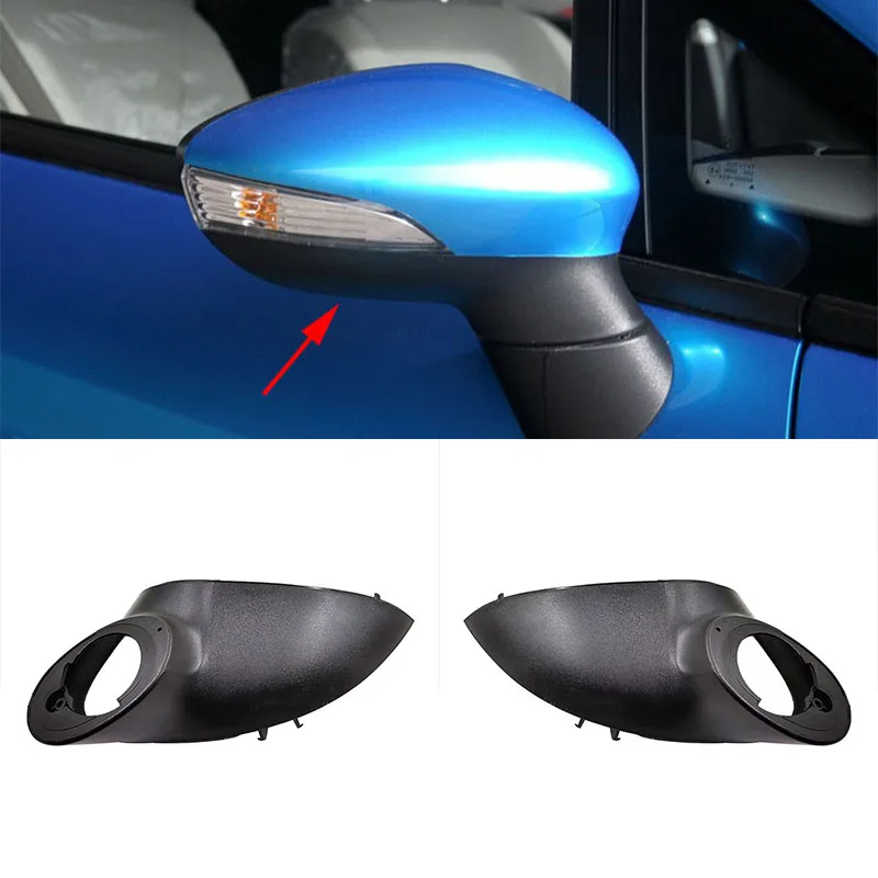 Copertura del supporto inferiore dello specchio laterale per Ford Fiesta MK7 2009 2010 2011 2012 2013 2014 2015 accessori automobilistici dello specchietto retrovisore