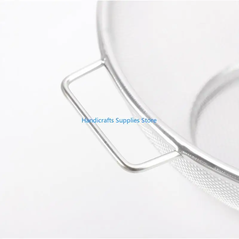R1WA Kitchen Utility Basket Stainless Mesh Net Colander Strainer Basket For Draining Steaming And Washing Items