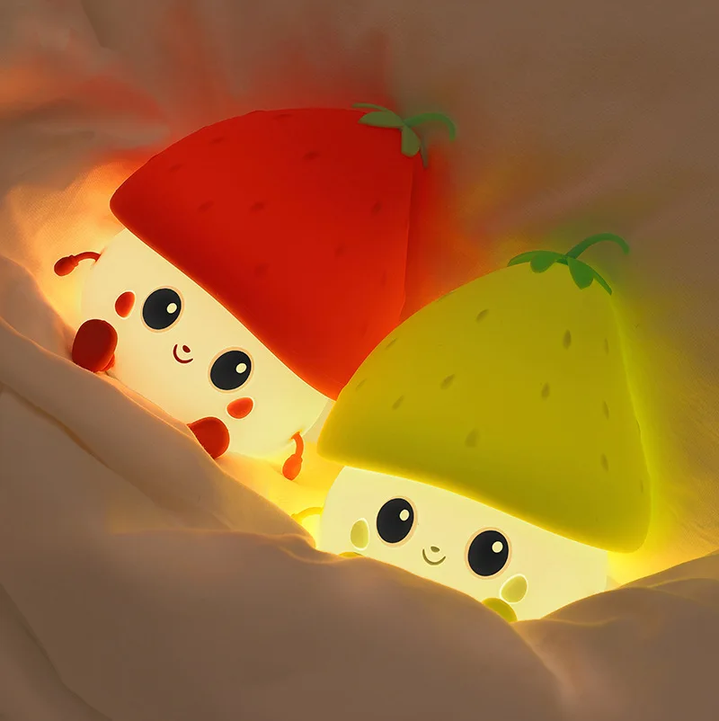 Fun and Cute Light with Two Levels of Dim and Soft Light Intelligent Voice Atmosphere Light Children Gift Silicone Night Light