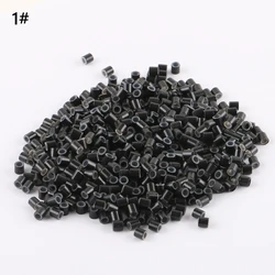 Tubos de cobre de silicona forrados de 500mm, anillos de bucle de microeslabones, cuentas de cabello para extensiones de cabello humano, herramientas de trenzas, 4,0 Uds.
