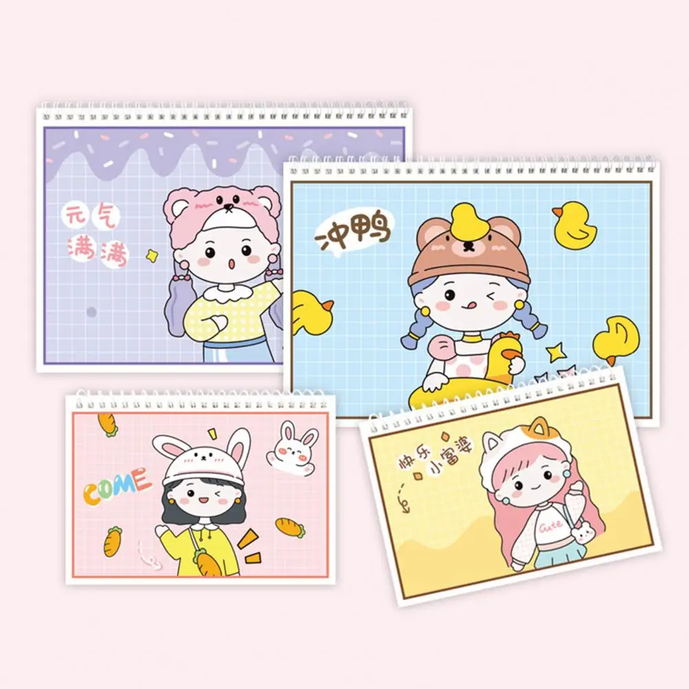 Scrapbook Notebook Non-page-dropping Cartoon Handbook Non-scratching A4/A5 Adorable Creative Sticker Collection Book DIY