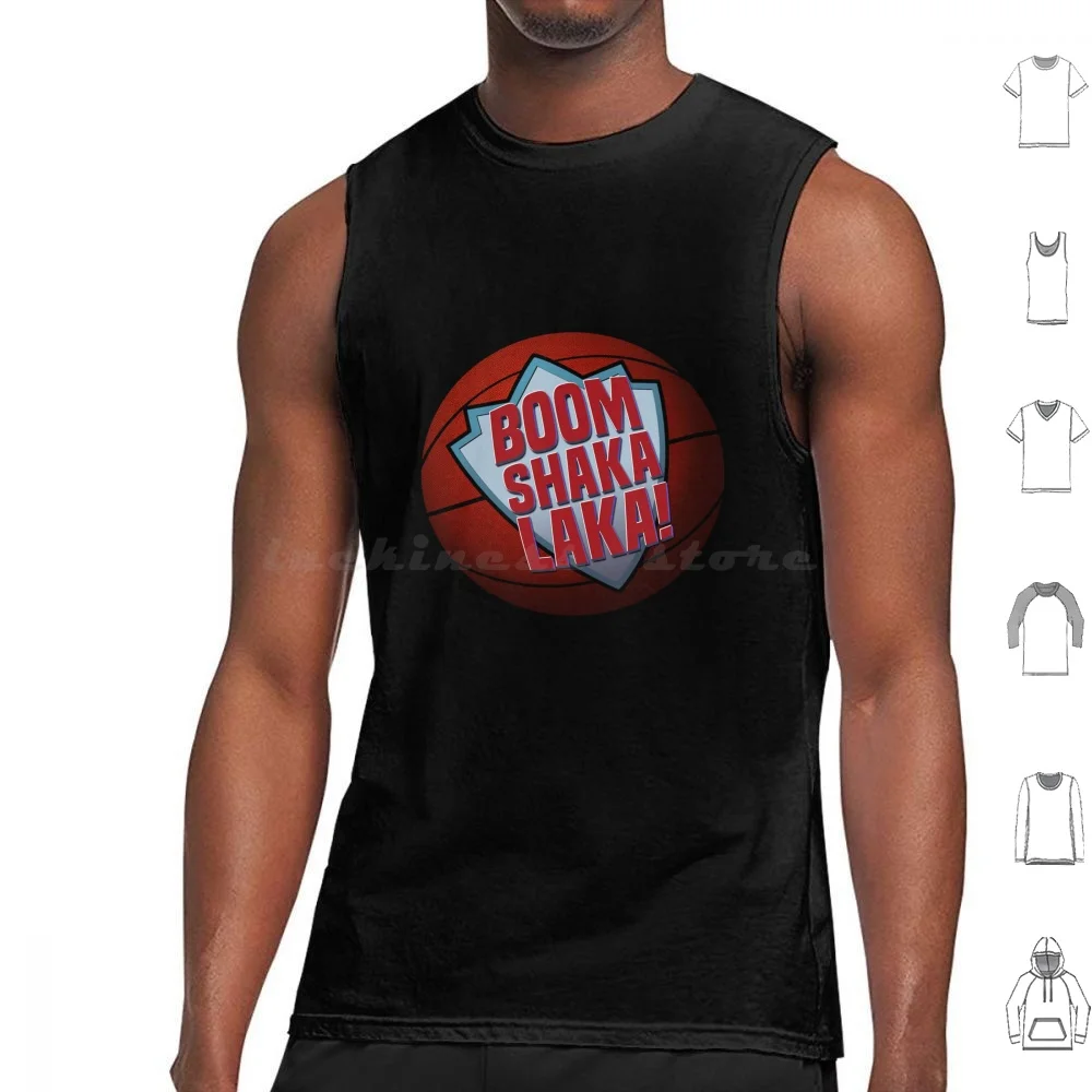 Boom Shaka Laka Tank Tops Vest Sleeveless Jam 90S Snes Super Arcade Genesis Video Game Basketball Quotes Funny