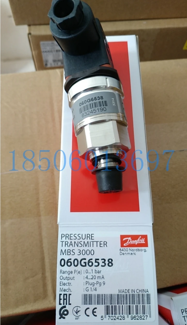 MBS3000 060G6478 Danfoss Pressure Sensor -1-9bar 0-10V