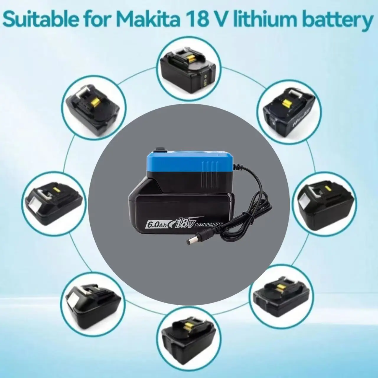 

Batteries Converter Adapter for Starlink Mini DC Power Cable for Makita 18v Battery (No Battery)