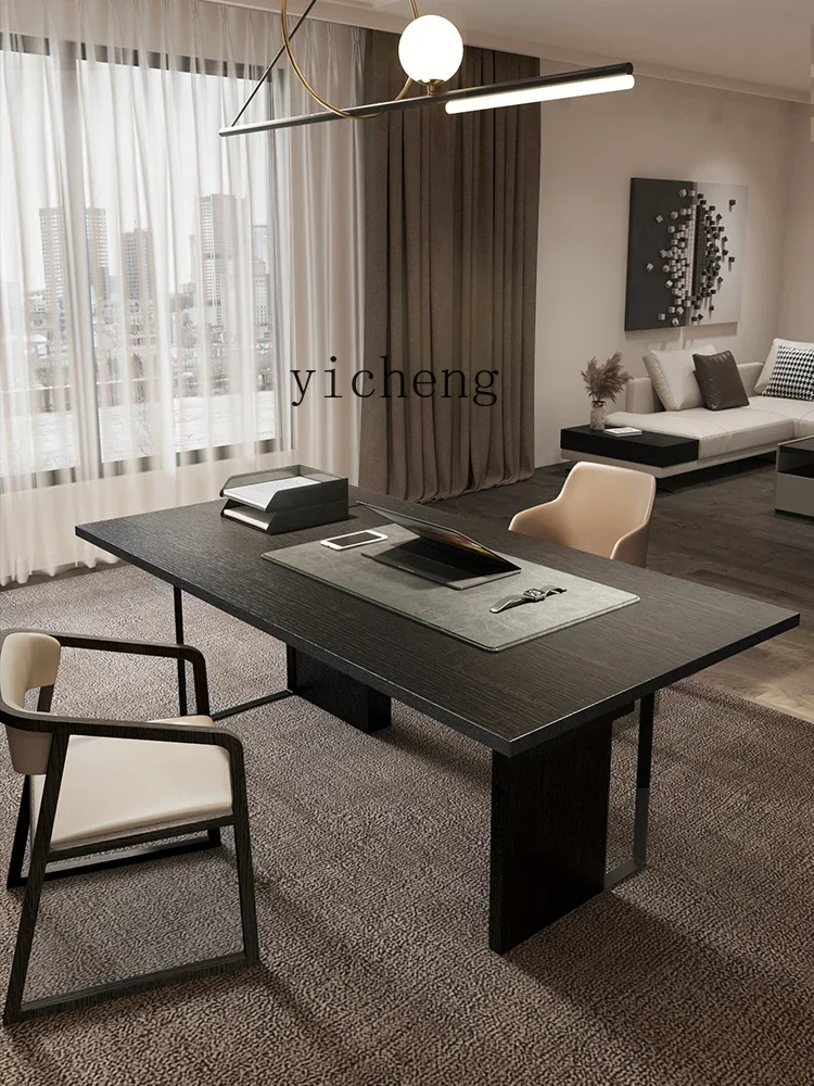Desk Computer Desk Light Luxury Designer Study Furniture Suit Combination