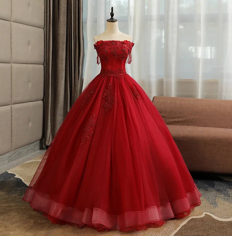 SONDER อย่างเป็นทางการ 15 Elegant Quinceanera ชุดเจ้าหญิงสไตล์ Quinceanera Ball Gown ปิดชุดไหล่ที่กําหนดเอง