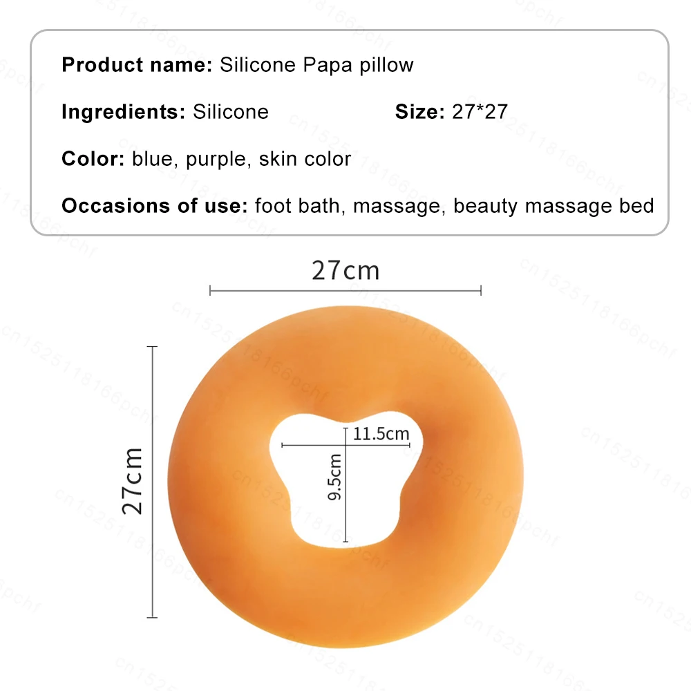 Soft Silicone Pillow Spa Beauty Pad Resuable Non-Slip Massage Pillow Without Film Salon Face Massage Relax Beauty Cushion Pad