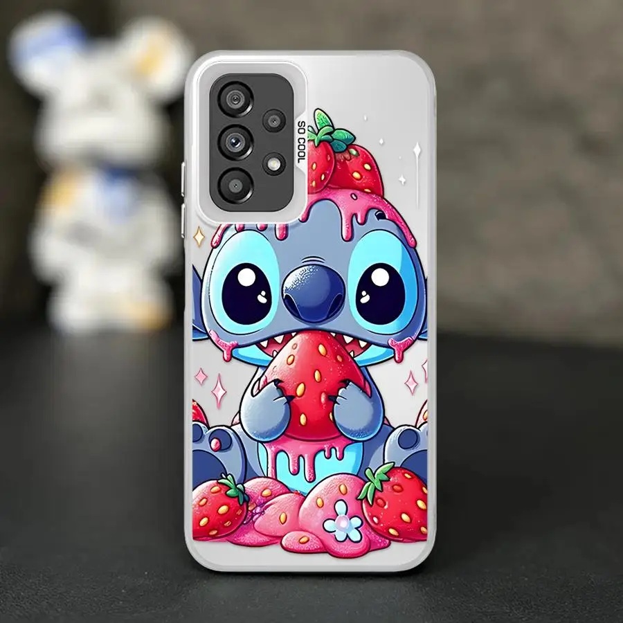 حافظة لهاتف سامسونج جالاكسي A12 A13 A14 A16 A22 A23 A24 A25 A32 A33 A34 Fundas غطاء شل ديزني كارتون لطيف غرزة