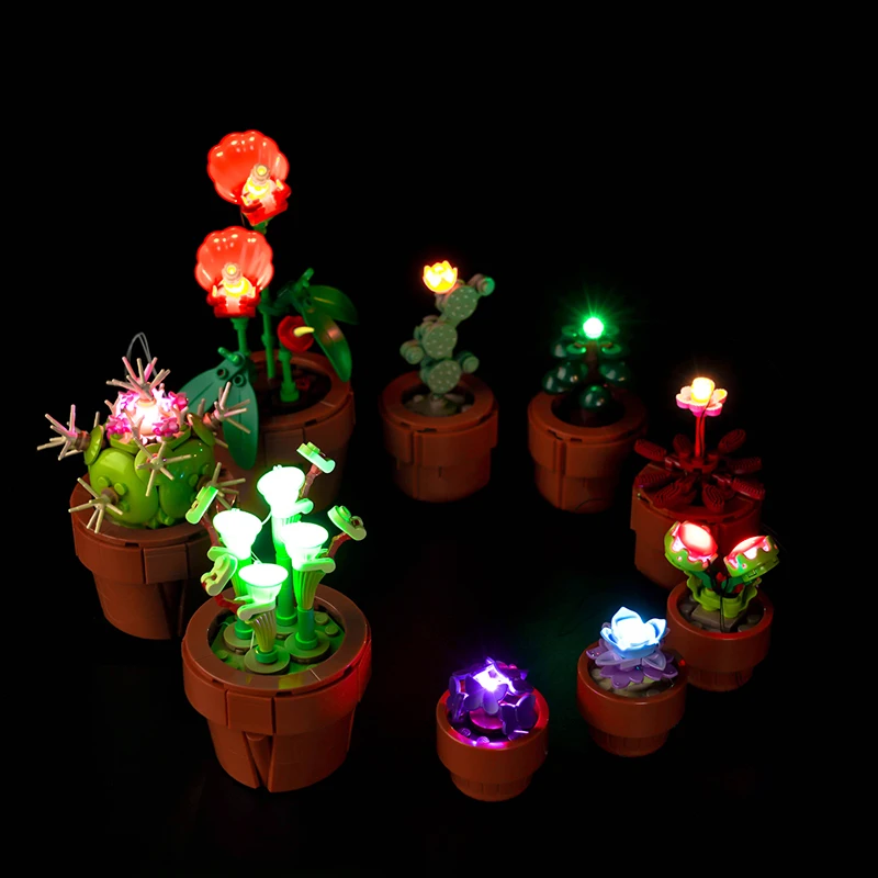 The Vonado LED 10329 set is suitable for Tiny Plants building blocks (including lighting accessories only)