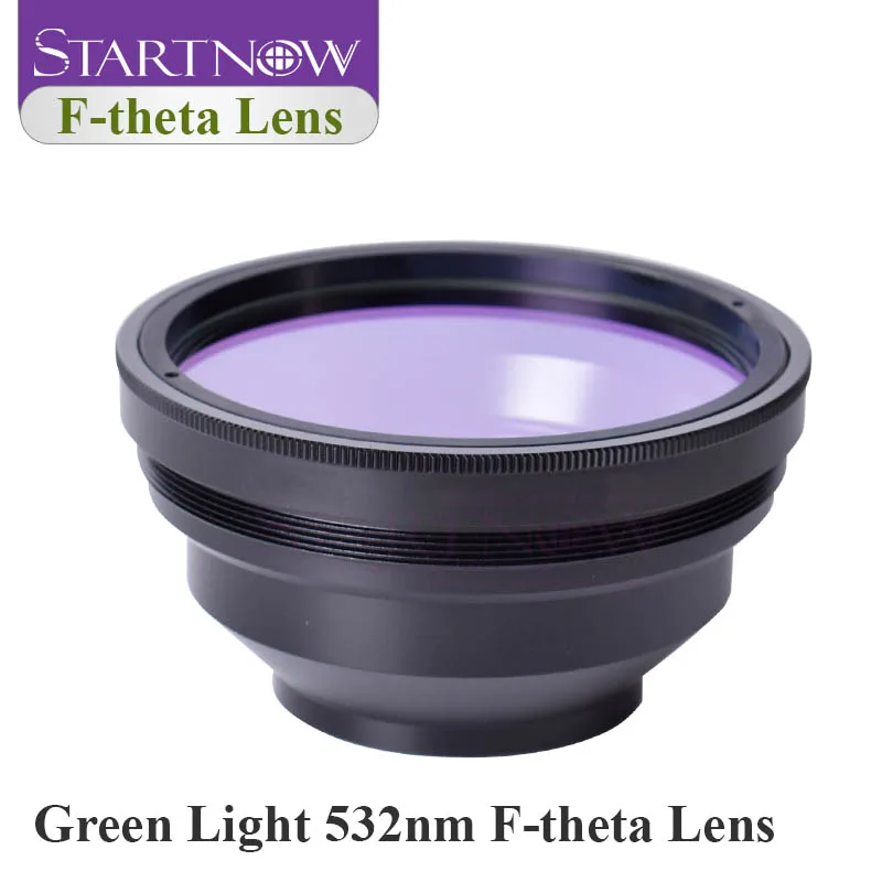 Startnow F-theta Scan Lens 532nm Green Light Laser Marking Machine Galvo System M85 Thread Scan Field 70x70mm Optical Scan Lens