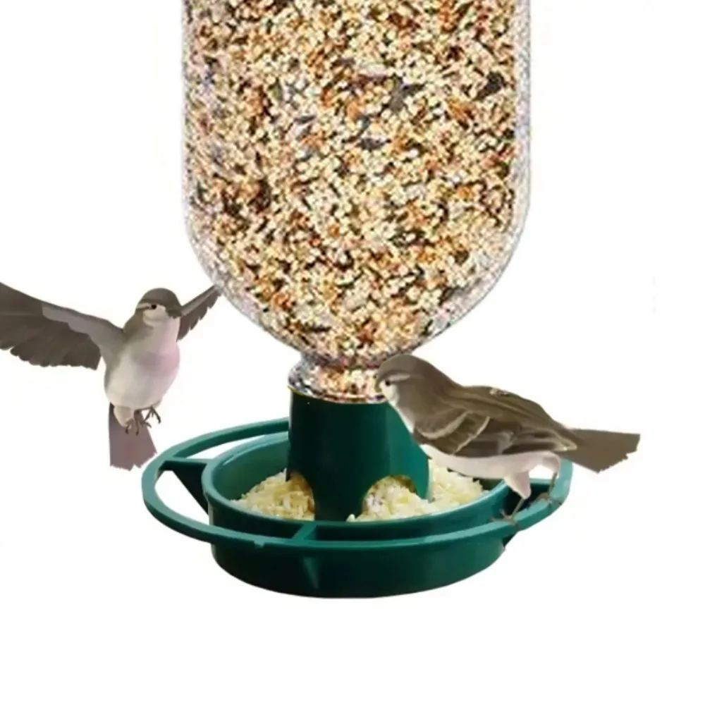Comedero para Pájaros Colgante de Plástico, 1/2/5 Piezas, para Jardín, Patio, Balcón, Comedero DIY para Botellas de Coca-Cola, Base para Comedero de Aves Silvestres y Colibríes