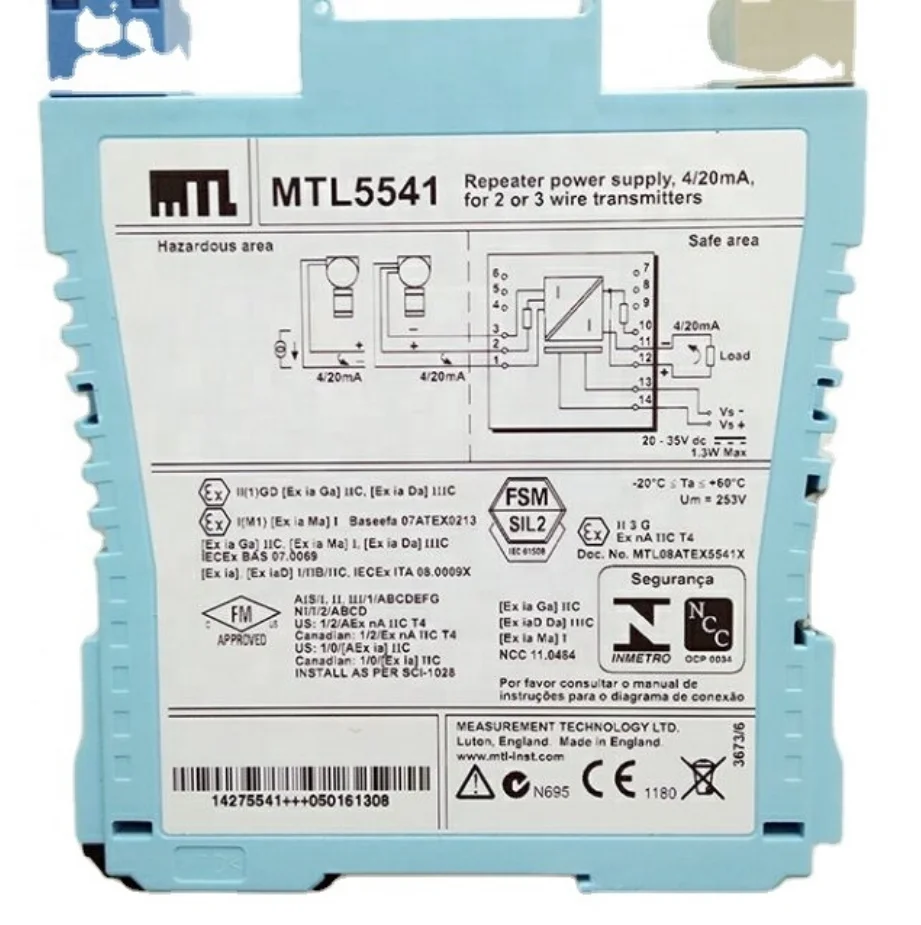 

Original MTL Signal isolator safety barrier MTL7756ac MTL7766AC MTL5541A MTL7741 MTL7796