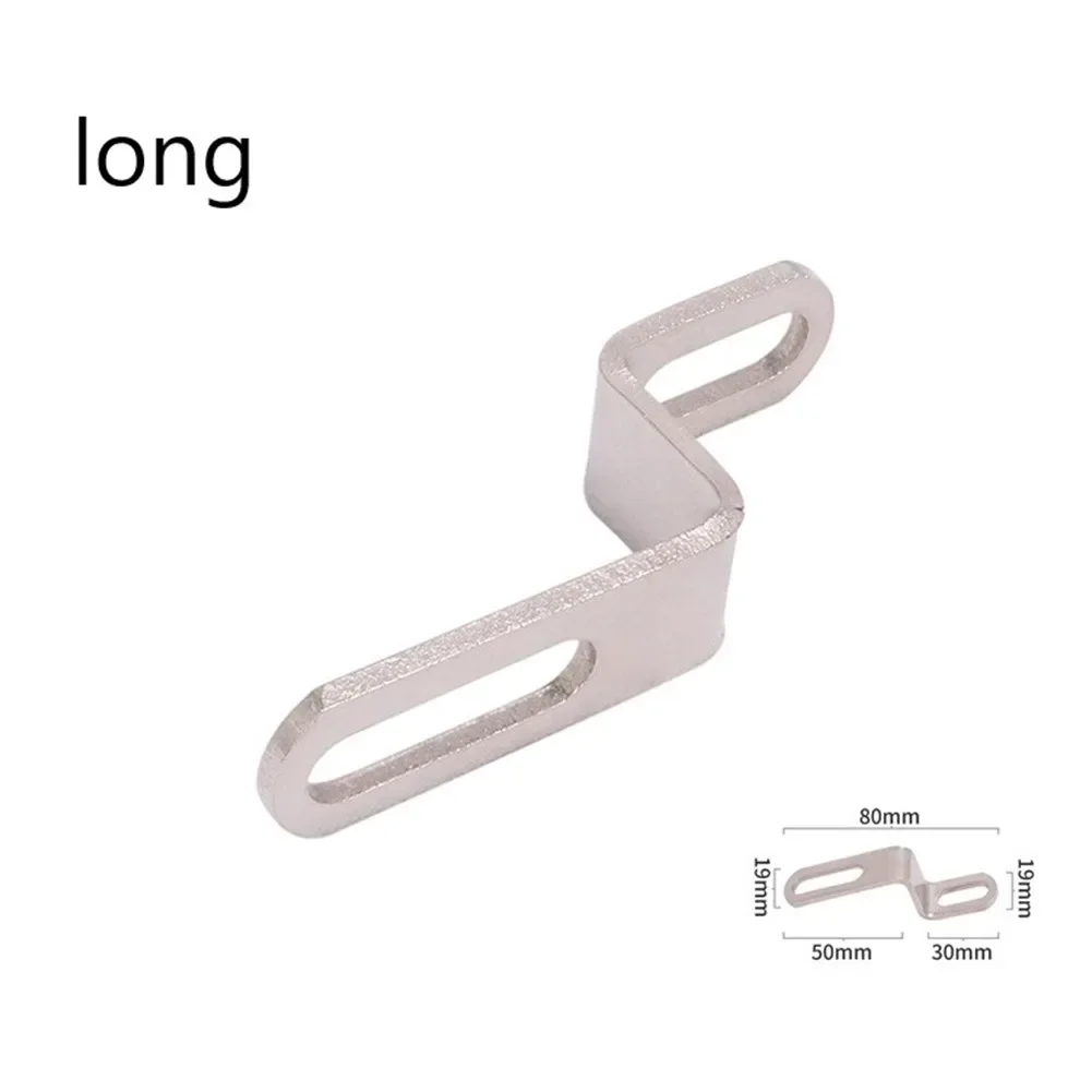 1x Stainless Steel Motorcycle Universal Exhaust Muffler Pipe Z-Type Mounting Clamp Bracket Holder Part Replace Accessories