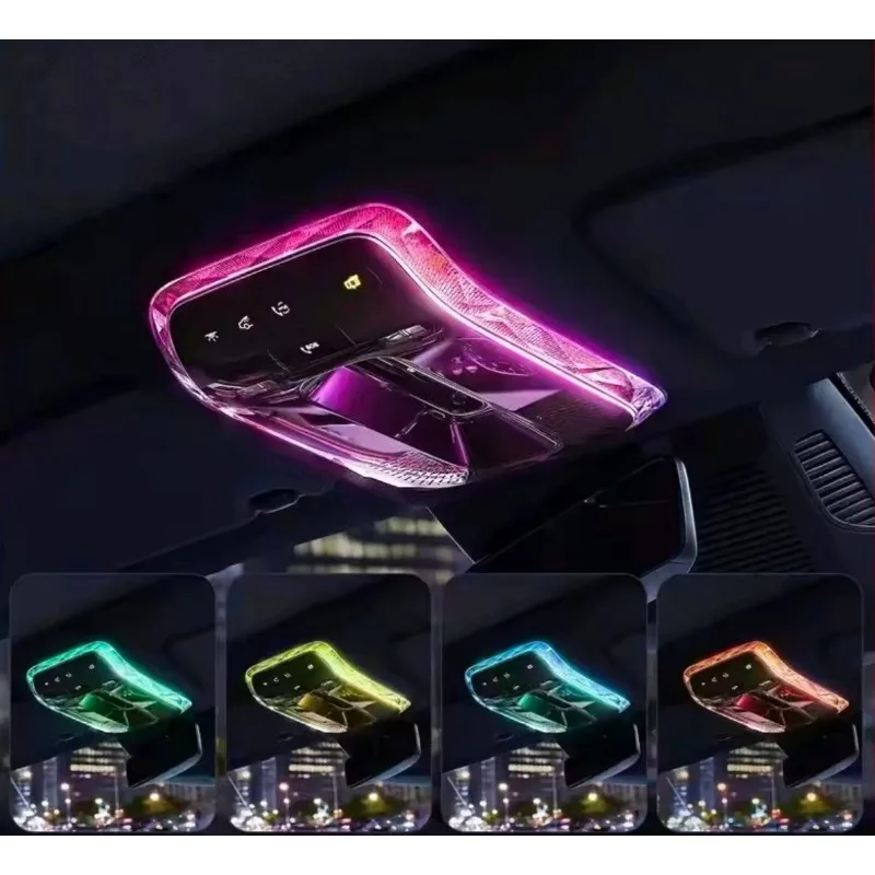 For Mercedes Benz S CLE EQS EQE Class W233 Crystal Reading Light Frames Decorative Stickers Interior Modification Accessories