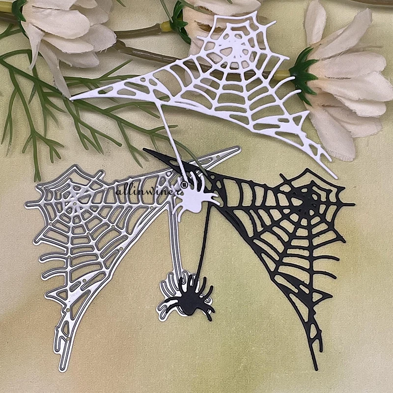 Nowy Halloween Spider web DIY Craft Metal Cutting Die Scrapbook Embossed Paper Card Album Craft Template Stencil Dies