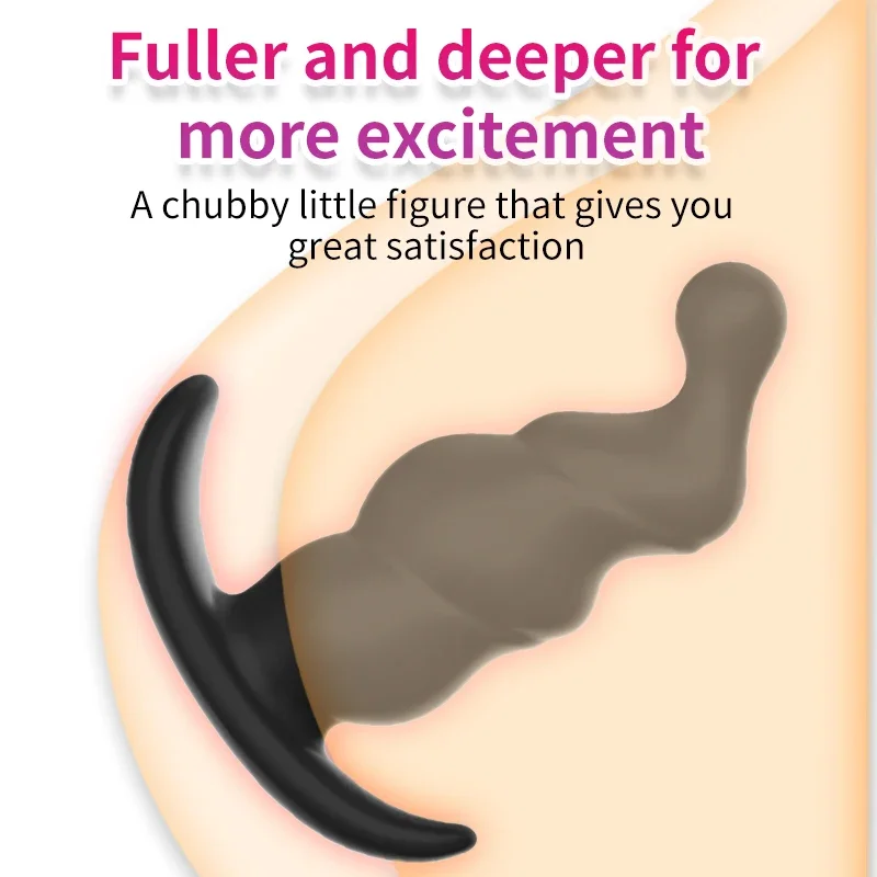 Spiral Silicone Anal Plug G-spot Large Anal Masturbator Adult Toy Masturbator Massage of Prostate Butt Plug Sex Toy for Men Gay