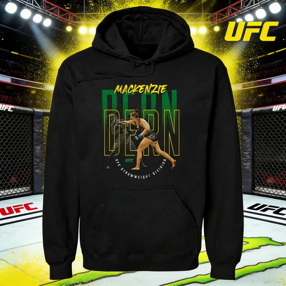 

Осень/зима 2026, UFC Mackenzie Dern Combat, толстовка с рисунком, женская модная свободная повседневная хлопковая теплая толстовка, пальто унисекс