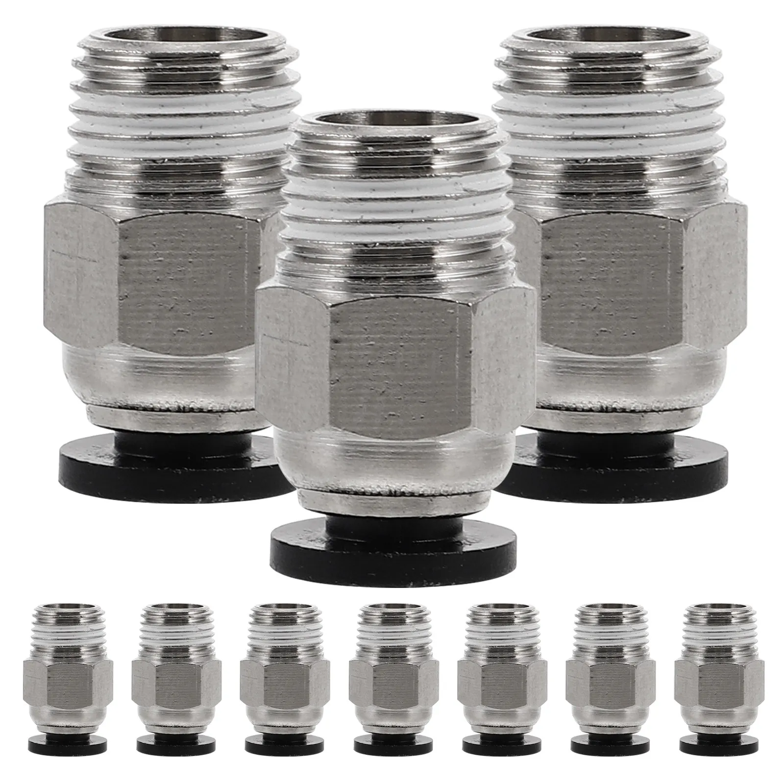 

10Pcs Pneumatic Connector Pc4-01 M10 Thread Quick Release Straight Push-to-Connect Fittings for 3D Printer Accessories Tube