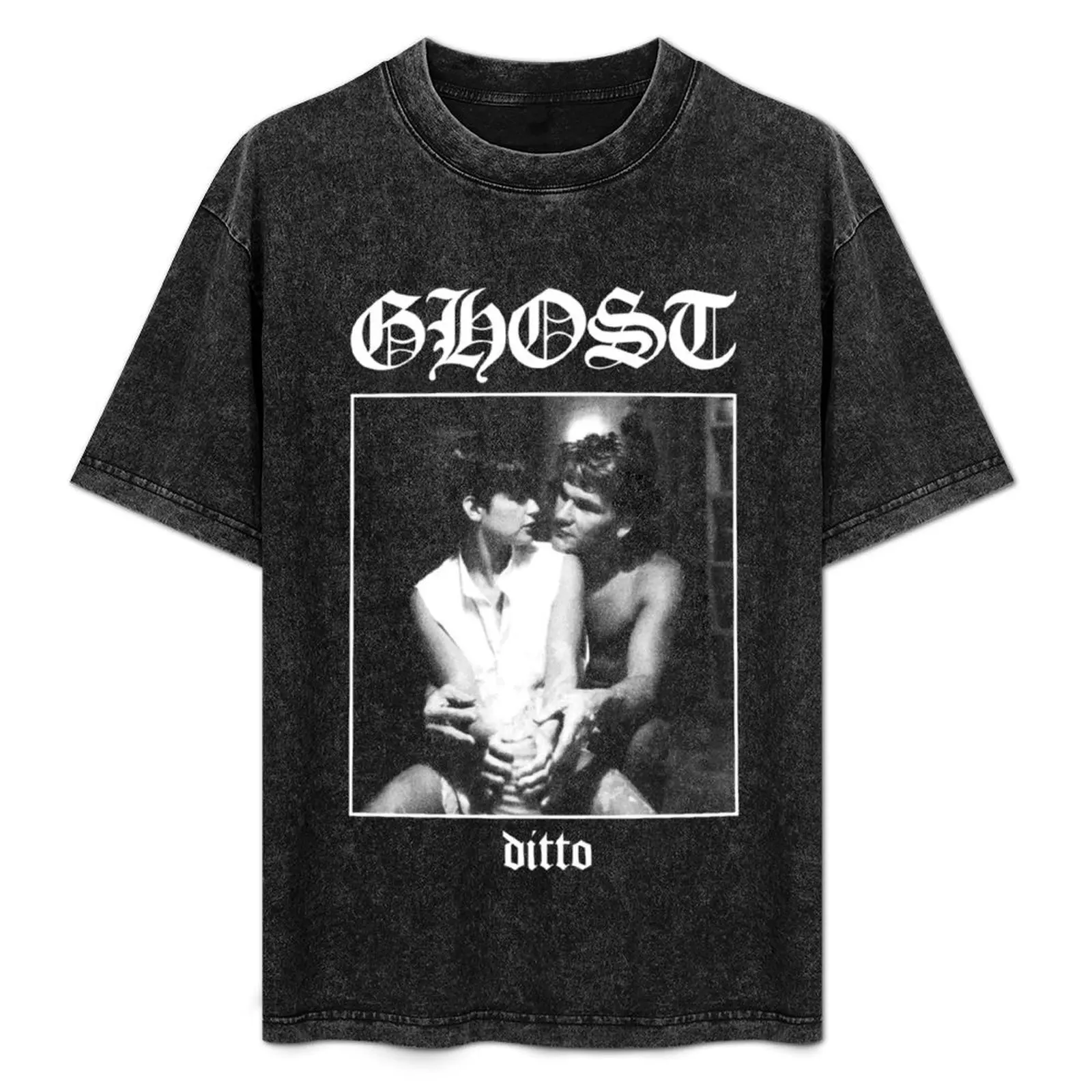 

Ghost Ditto - Patrick Swayze Black Metal Parody T-Shirt Utility Casual Work T-Shirt