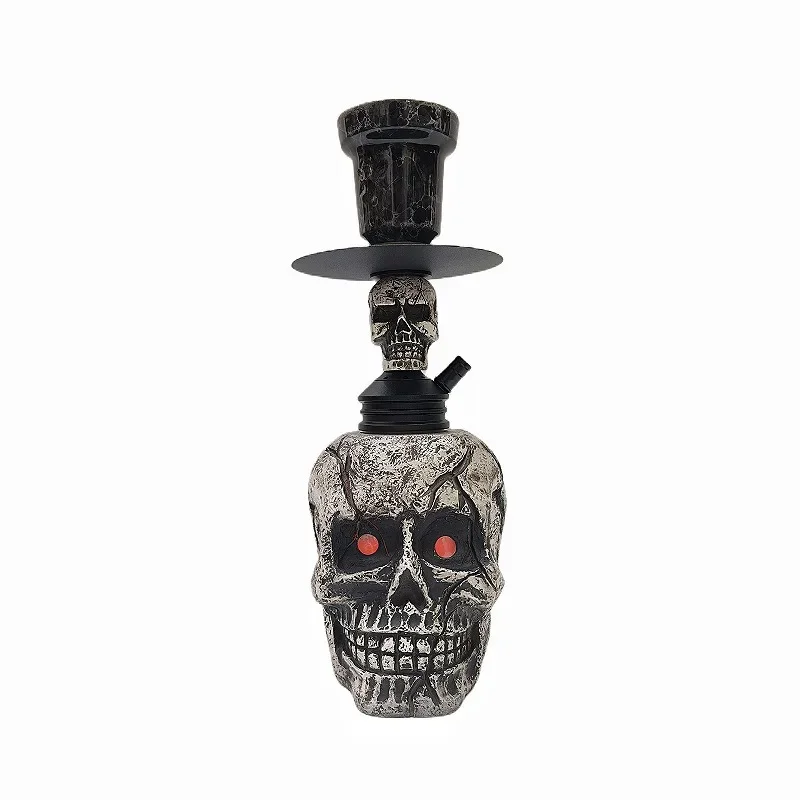 

Skull shape Arab shisha, luminous shisha, craft resin shisha hookah cigarette pot