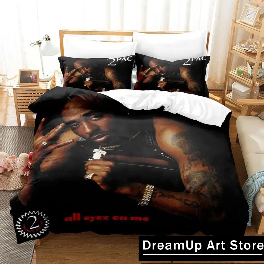 3D Print Tupac Amaru Shakur 2 PAC Bedding Set Single Twin Full Queen King Size Bed Set Aldult Kid Bedroom Duvetcover Sets