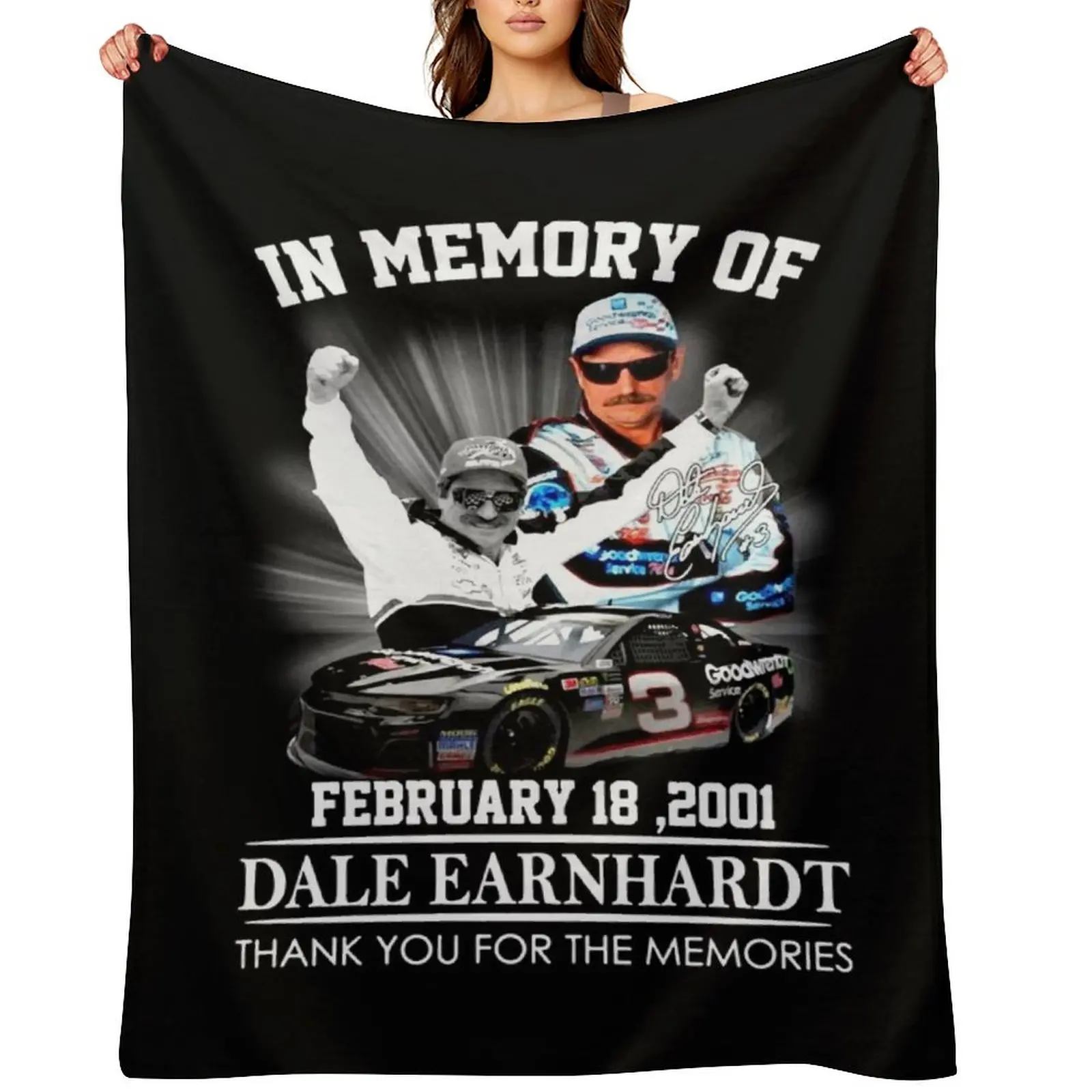 

In Memory Of Dale Earnhardt Throw Blanket Sleeping Bag For Baby Warm Thermal Blankets