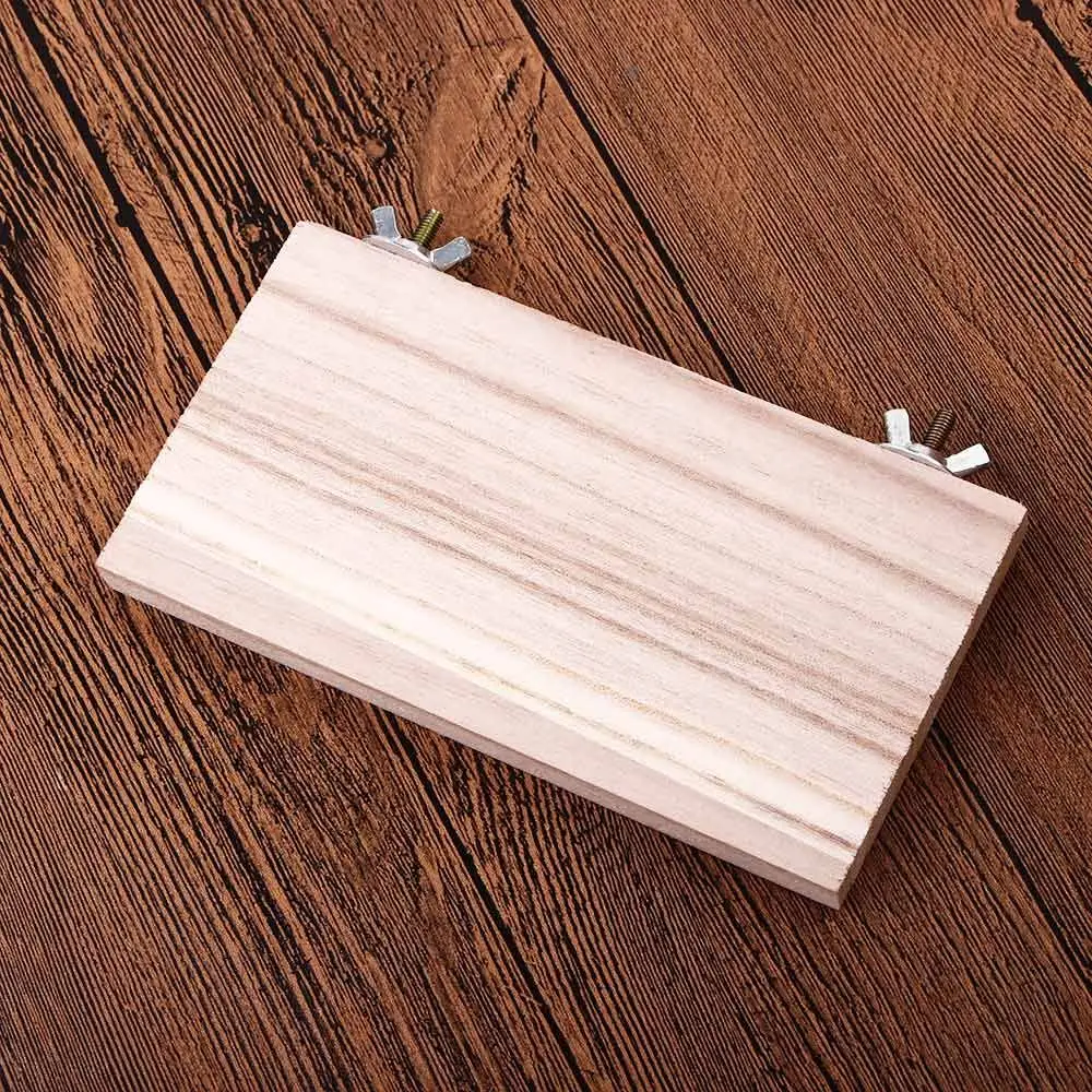 شينشيلا طحن باو الفئران ألعاب خشبية قفص هامستر الببغاء مستلزمات الحيوانات الأليفة الطيور Perches منصة حامل خشبي منصة رف الببغاء #4