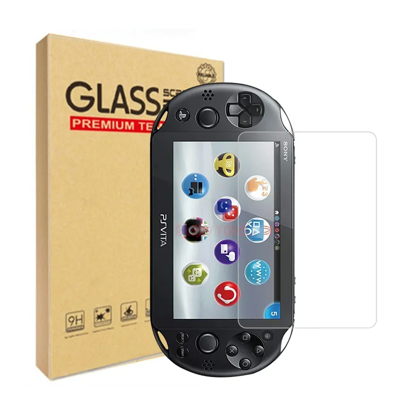 لسوني PSV2000 PSV1000 حامي الصراخ الجبهة الزجاج المقسى فيلم مع عودة HD شاشة واقية غطاء الفيلم ل PS Vita 1000
