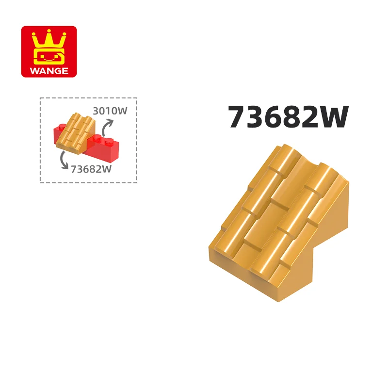 wange 100g/90 pcs 70681W/73682W Tiles Block Moc Color Accessories Compatible with Brick DIY Children's Toy Assembly Parts