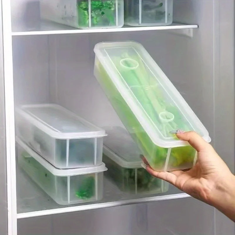 Refrigerator Fresh-Keeping Storage Box, Fresh-Keeping Artifact, Small Food Preservation Boxes, Transparent Sealed Storage Box