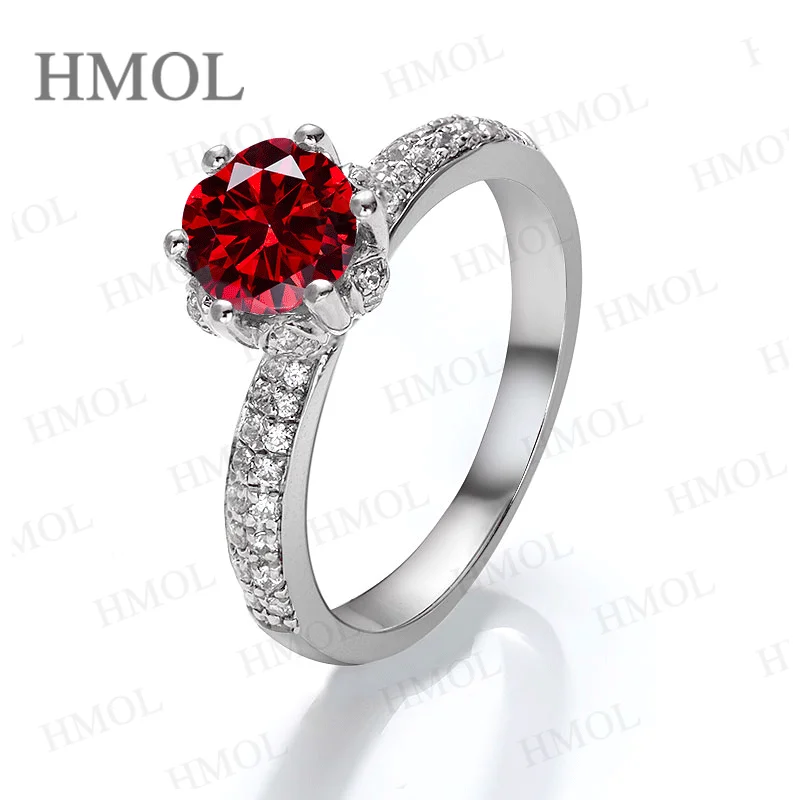Sophisticated Moissanite Round Cut VVS1 Wedding Ring 925 Silver Engagement Ring High-End Bridal Jewelry