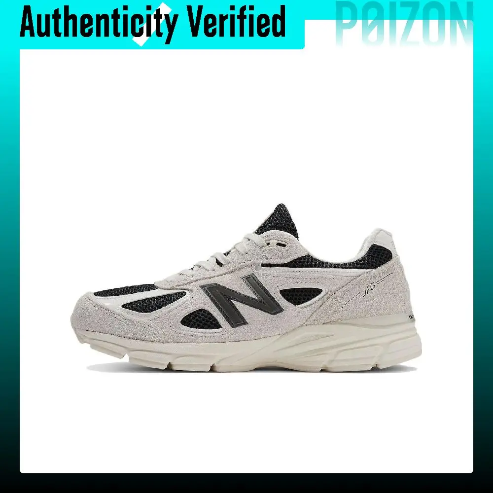 New Balance NB 990 V4 Running Shoes Men's Low-top Beige Black U990JR4