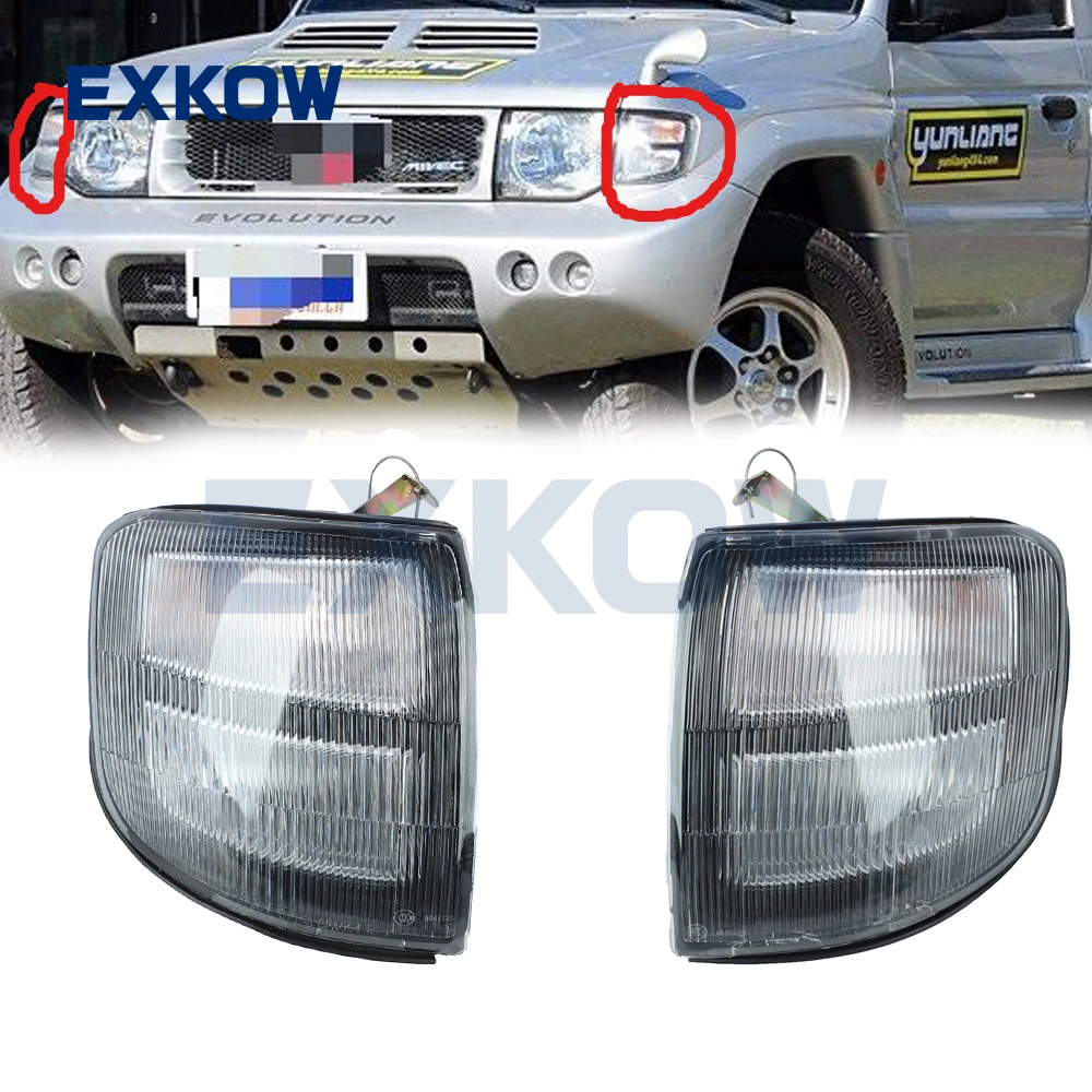 

2PCS LH&RH Front Combination Fog Lamp Kit for Mitsubishi Pajero Montero 1990 1996 2000 V23 V24 V43 V44 V45 V46 MR376367 MR376368